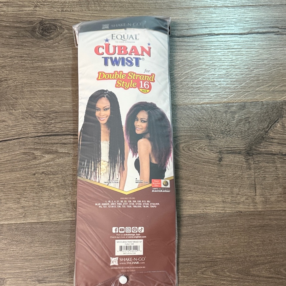 Equal Cuban Twist Hair - Burgundy - Picture 6 of 7